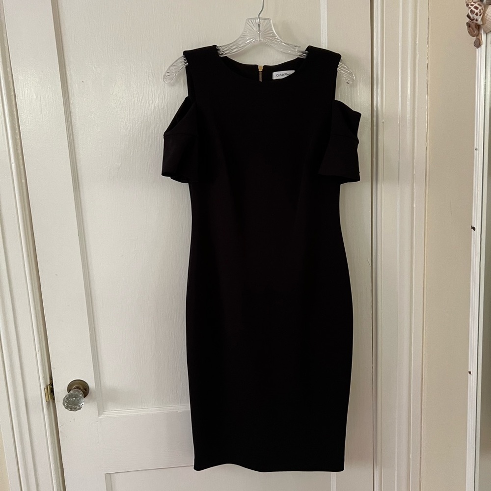 Calvin Klein women’s 4 black bodycon dress